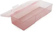 Transparent Empty Plastic Nail Storage Box Nail Art Equipment Manicure Tool Stor