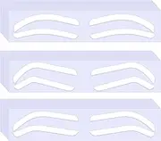 36 Pairs of Eye Brow Stencils for Women, Adhesive Eyebrow Stencils for Shaping Disposable Eyebrow Stencil Stickers Airbrush Eye brow Shaping for Auxiliary Air Brush Template for Tinting Makeup