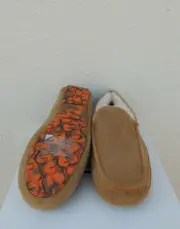 UGG ASCOT CHESTNUT MARBLE SUEDE/ WOOL SLIPPERS, US 8/ EUR 40.5 ~NIB~ RUN SMALL