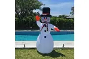 Christmas Decoration Inflatable 240cm Snowman LED Lit