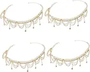 [LIFKOME] Coin Tassel Waist Chain Party Body Chain Belly Chain Jewelry for Women Beach Waist Chains Body Jewelry for Women Body Chains for Women Tassel Waist Jewelry Zinc Alloy Golden
