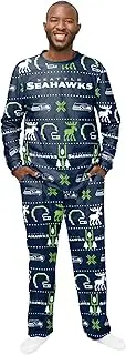 FOCO NFL Winter Xmas Pyjamas Long Sleeve Trousers Set