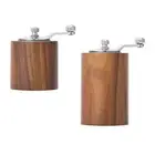 Manual Coffee Bean Grinder Professional Wooden Mill for Home Cafe Travel