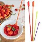Small Rubber Spatula Thin Jar Scraper Makeup Mini Silicone Spatula Set