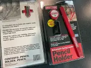PencilPull (A108): Craftsman Logo - Retractable pencil holder & carpenter pencil