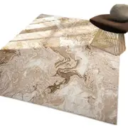 Catzon Modern Rug Fluffy Geometric Washable Non-slip Carpet for Living Room-G