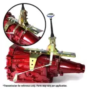 Ford FMX Side Action Shifter Kit 6 Straight Black Arm w/ Billet Knob custom rat (for: Ford)