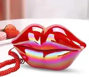 SustVita Corded Landline Phone, Fashionable Novelty Lip Phone for Home Use, Stylish Desktop Telephone with Unique Aesthetic