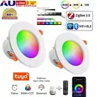 Zigbee Wifi Smart LED Downlight Dimmable White RGB For Amazon Alexa Google Home
