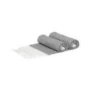 Nicola Spring 2pc Turkish Cotton Towels Set - Zig Zag - Grey