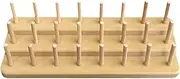 Amagogo Fly Tying Thread Spool Stand Thread Organizer Spool Holder for Fly Fishing Tying Materials 24 Spools Capacity Storage Rack