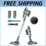 Versatile Cordless Stick Vacuum - 80 Min Runtime, Ideal for Carpet & Hard Floors