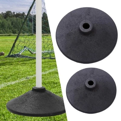Weighted Slalom Pole Base Rubber Base Versatile Accessory for Soccer Agility