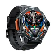LOKMAT APPLLP6 PRO 1.54-inch 4G+64G Android 8.1 Dual-camera Independent Card Smart Watch Black