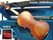 Great 3/4 Flamed Back Violin+Octagonal Stick Bow+Rosin+Case+String #AQ31