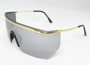 TOM FORD PAVLOS-02 FT0980 30C Sunglasses Gold / Silver Mirrored Shield Oversized