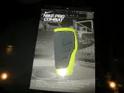 New Mens / Womens Green & Gray Nike Pro Combat Hyperstrong Comp Shin Sleeve, XL
