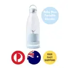 Rechargeable Portable USB Electric Smoothie Juice Blender Travel Bottle Blue