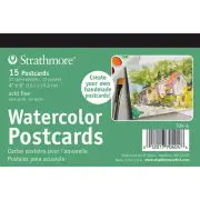 Strathmore Watercolor Postcard Paper Pad 4"X6" 15/Pkg