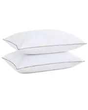 Unikome 2 Pack Goose Feather & Down Bed Pillows