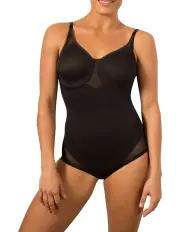 [Miraclesuit Shapewear] Sheer Shaping Sheer X-Firm Underwire Bodybriefer in Black
