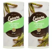 Epicure Green Asparagus Spears 425g PACK OF 2