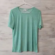 Jaclyn Smith Blue Slinky Shell Medium NWT