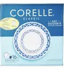 Corelle Cobalt Circles 16-Piece Dinnerware Set Service for 4 in Blue Plates Mugs