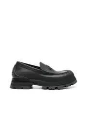 Alexander Mcqueen Flat Matte Strap Moccasins