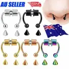 Magnetic Nose Ring Fake Septum Segment Helix Tragus Faux Clicker Non-Piercing FZ