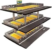1/64 Simulation Parking Lot Scene Showcase Garage Desktop Decor for Car Model Diorama Parking Background Collectors Toy Display Case Model Garage Desktop(Type A Four Layers)