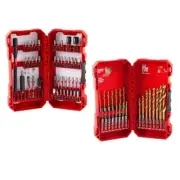 SHOCKWAVE Impact Duty Titanium Drill Bit Set + Steel Driver Bit Set (68-Piece)