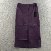 Patriza Pepe Womens Skirt Purple Size 40 Straight Pencil Stretch Cotton Blend