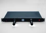 Racklight 19" 1U 4 Surge Protected Outlet Strip Red LED Lights with Dimmer