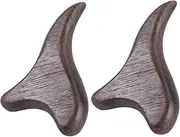 2Pcs Wooden Massage Tool Point Massager for Deep Tissue Relief Durable Sandalwood Scraping Board for Face Neck Relaxation