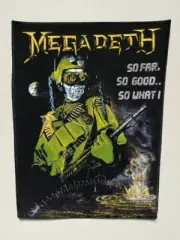 Megadeth - So Far So Good So What VINTAGE ORIGINAL Back Patch 1988 MEGA RARE