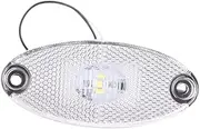 KiBcsLic LED Side Marker Light for Trailer and Rvs, Replacement Lighting Fixture, White