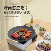 在飛比找蝦皮購物優惠-電陶爐烤盤 燒烤盤 不沾烤盤 露營烤肉 瓦斯爐烤盤北嶽戶外烤