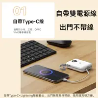 在飛比找PChome24h購物優惠-MyStyle PD/QC快充 10000mAh 可拆式自帶