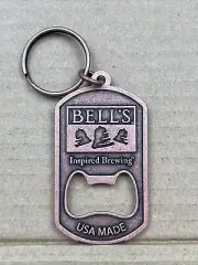 Bell's Inspired Brewing Beer Metal Key Chain & Bottle Opener