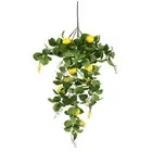 Artificial Green Plants Lemon Branch Fake Branches Stems for Decorations