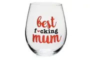 Best F*cking Mum Stemless Wine Glass