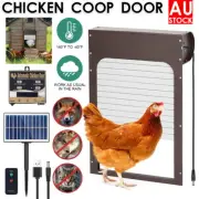 Automatic Chicken Coop Door With Timer Light Sensor Remote Solar Powered Opener