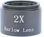 Lab Microscope Slides Telescope Accessories 1.25 Inches Barlow Mirror 2X Eyepiece Extender Microscope Parts