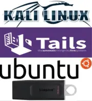 Tails, Kali, Ubuntu on USB-C (32GB) - Live OS - Security and Privacy Toolkit