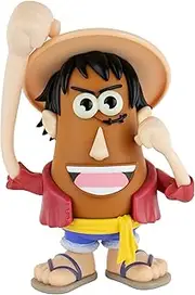 Poptaters One Piece Luffy - Includes 14 Removable, Interchangeable Facial and Body Parts Including one Surprise Potato Head Original Piece!