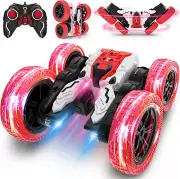 Remote Control Car, Double Sided RC Car, 4WD Off-Road Stunt Car with 360° Flips
