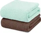 Bathroom Towels 2 Pack Ultra Soft Water Absorbent Towel Set for Beach Swimming a