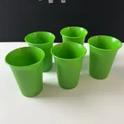 Tupperware Kids Bell Tumblers Set of 5 Green 8 Oz