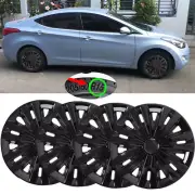 Set of 4 15" Wheel Covers Snap On Hub Caps R15 Tire & Steel For Hyundai Elantra (for: Hyundai)